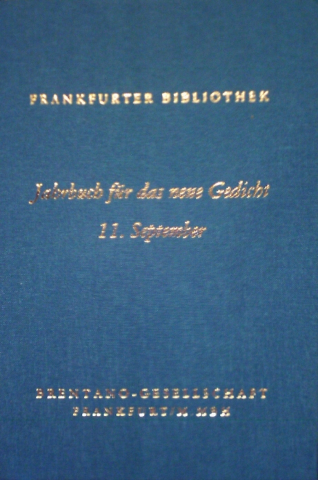 Jahrbuch für das neue Gedicht
